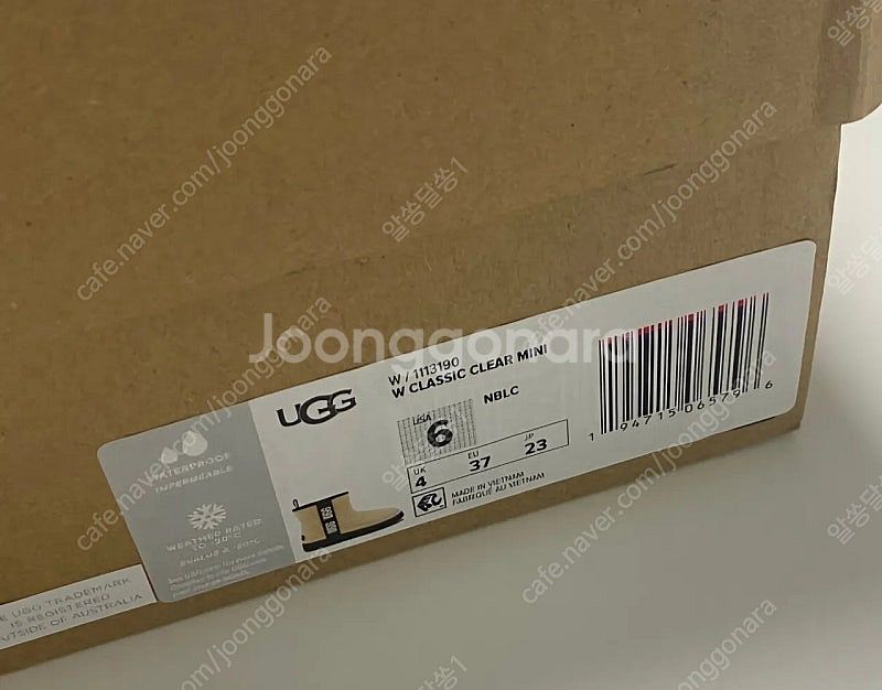 어그 클리어 미니 US6 230사이즈--3