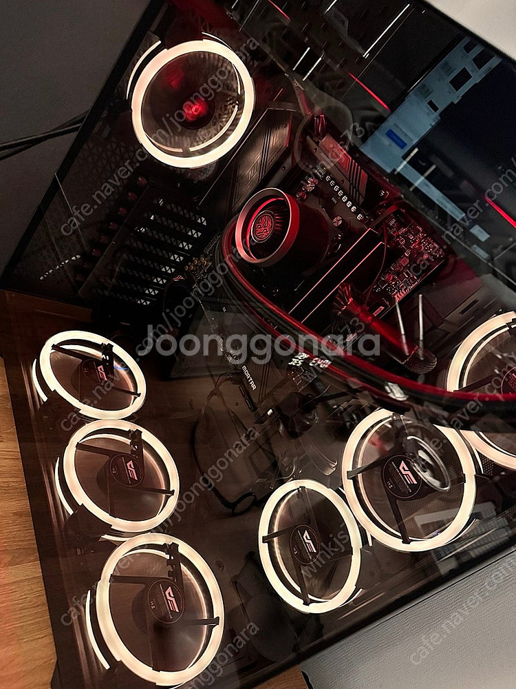 다크플래시 DR11 ARGB 120mm 쿨러 8개+허브...--0