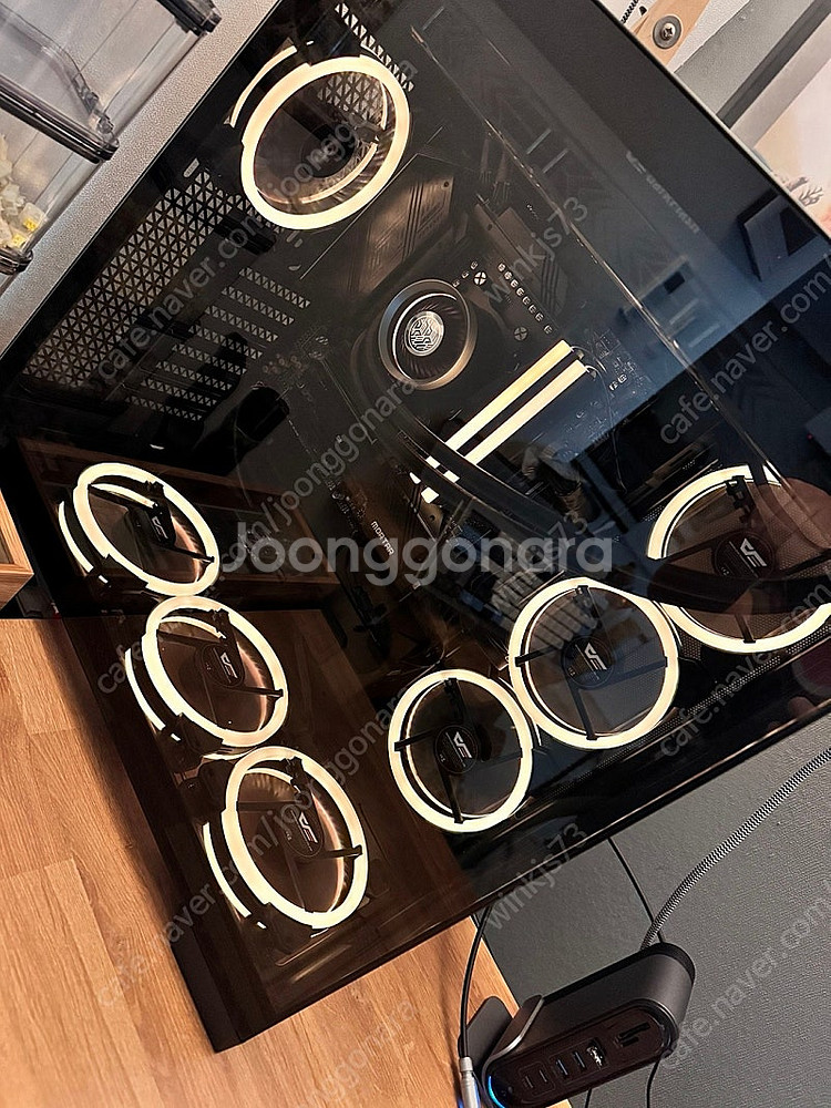 다크플래시 DR11 ARGB 120mm 쿨러 8개+허브...--5