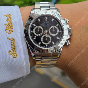[정품] 롤렉스 데이토나 블랙 스틸토나 116520 신형버클 (Rolex Daytona Black Steel Bezel Ref.116520)