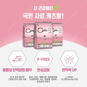 캐츠랑 키튼 8키로 2포 고양이 새끼 사료 입니다. 49000원 인터넷최저가