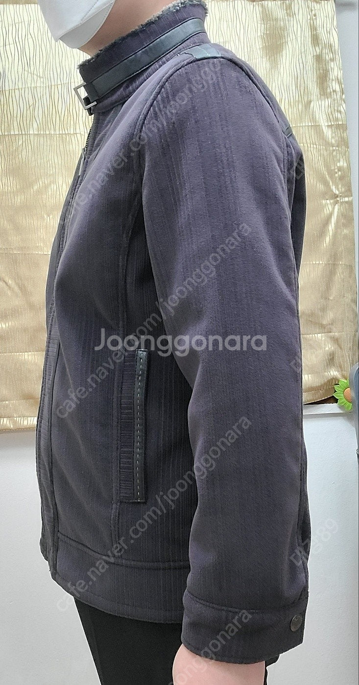 (한정판) 토끼털 자켓 뱅뱅 남성자켓 밤색--2