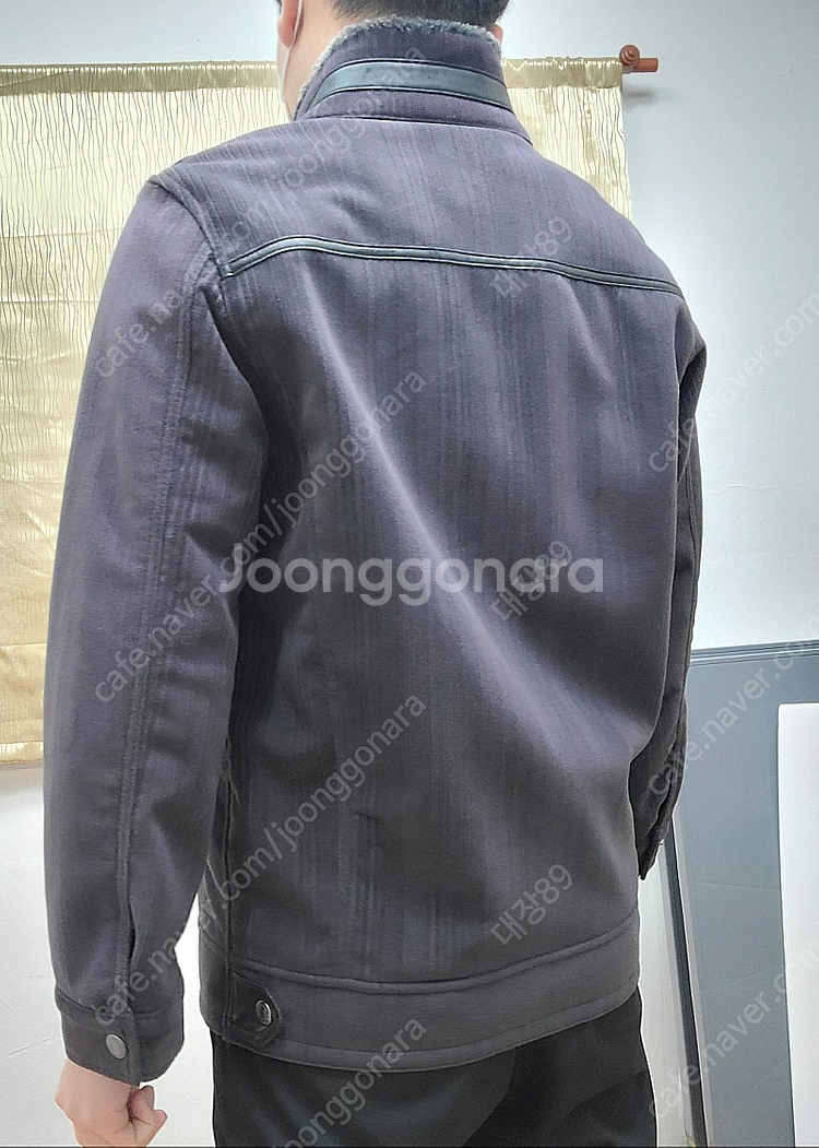 (한정판) 토끼털 자켓 뱅뱅 남성자켓 밤색--3