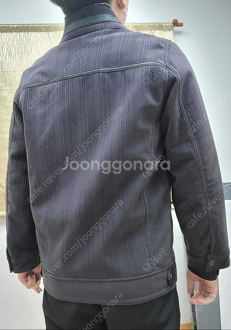 (한정판) 토끼털 자켓 뱅뱅 남성자켓 밤색--4