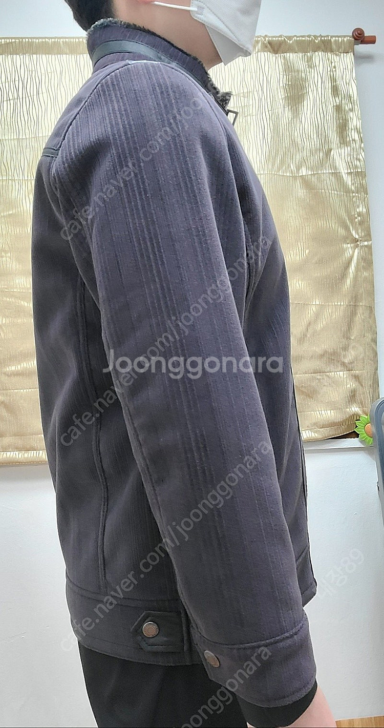 (한정판) 토끼털 자켓 뱅뱅 남성자켓 밤색--5