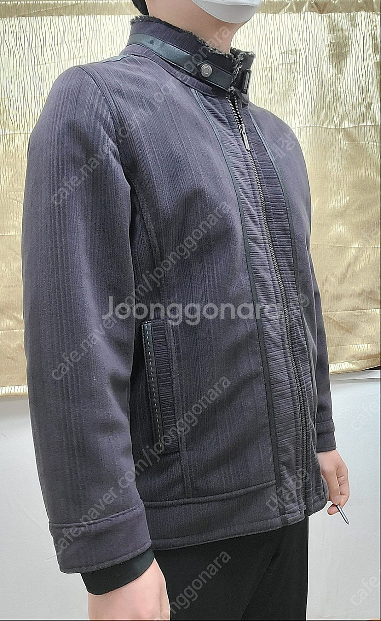 (한정판) 토끼털 자켓 뱅뱅 남성자켓 밤색--6