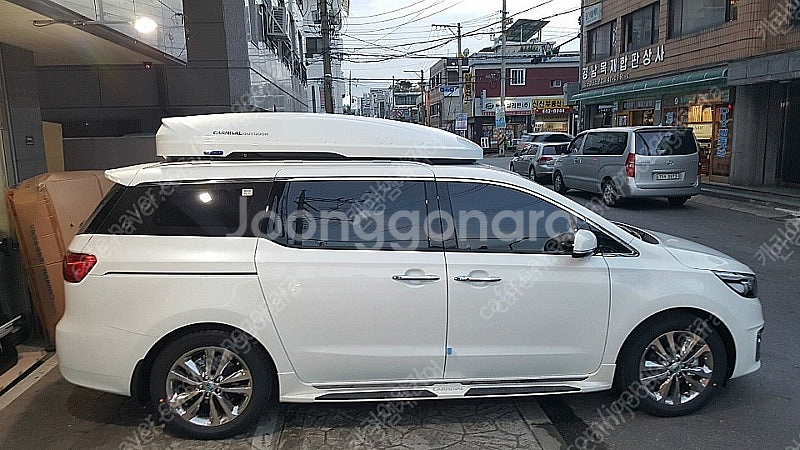 지붕위 밀착형 코토 일체형루프박스 어닝,윈드가드 당일재...--1