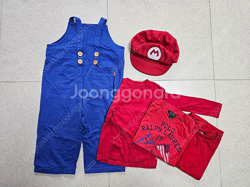 슈퍼마리오 코스튬 옷 어린이날 할로윈--0