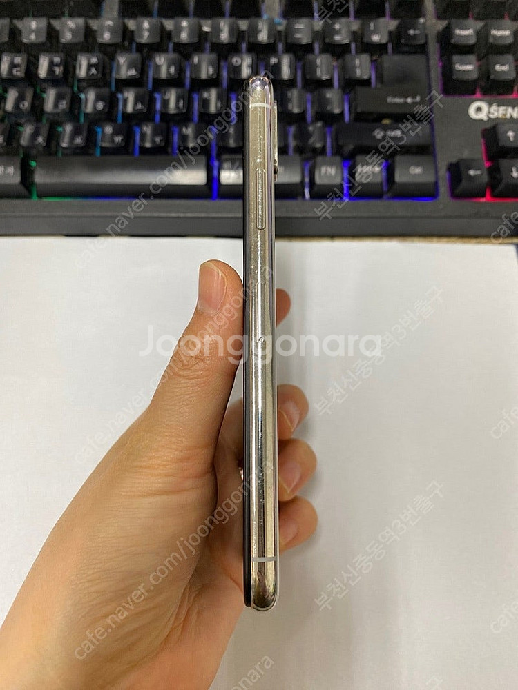 195874 아이폰X 실버 액정뒷면SS급 64GB 무잔...--5