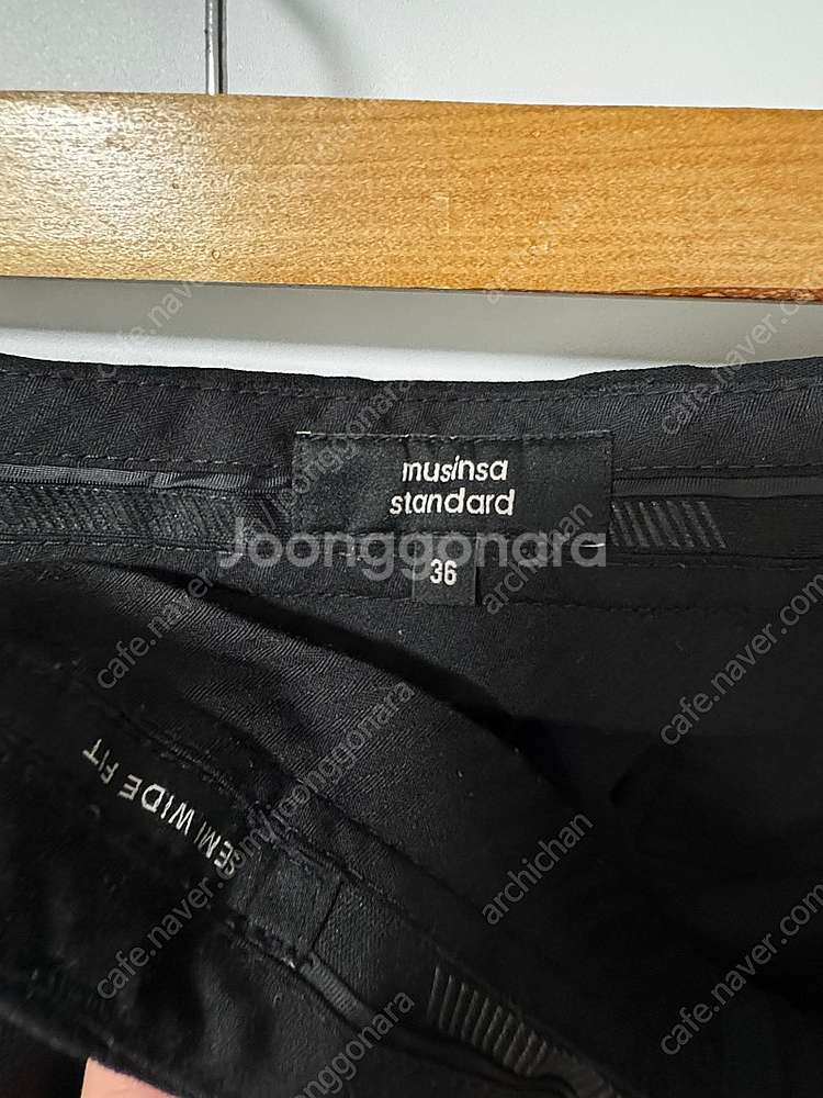 무신사 스탠다드 무탠다드 휩코드 세미 와이드 히든 밴딩...--2