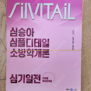 심승아 심플디테일 소방학개론 심기일전 단원별 예상문제집 새책 스프링