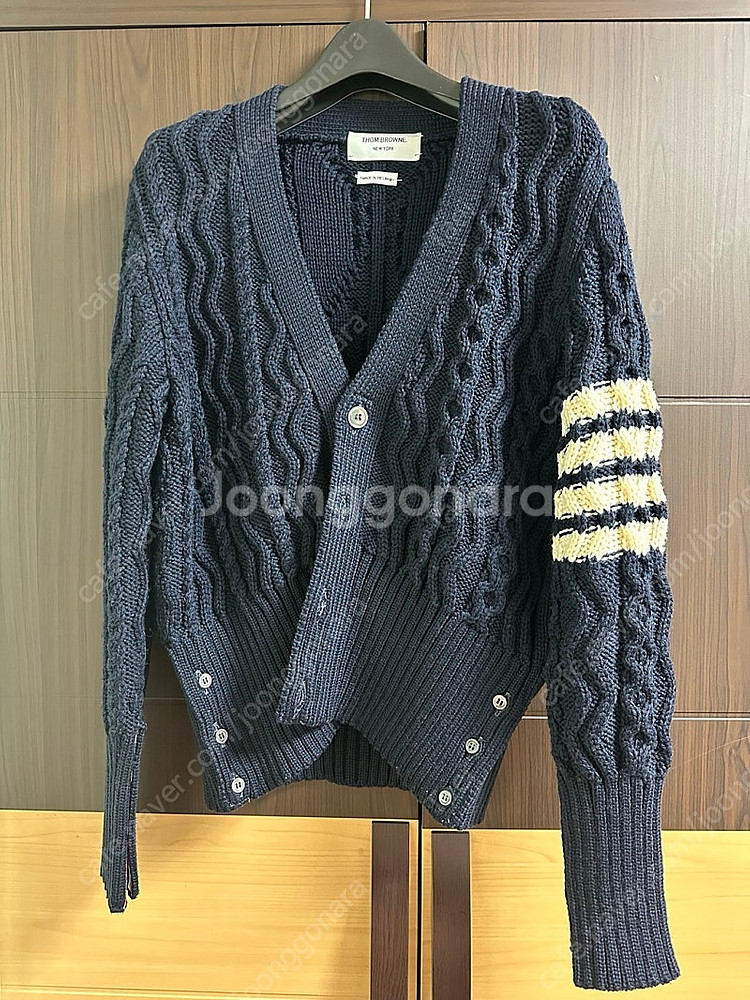 톰브라운 아란케이블 가디건 네이비 0사이즈--0
