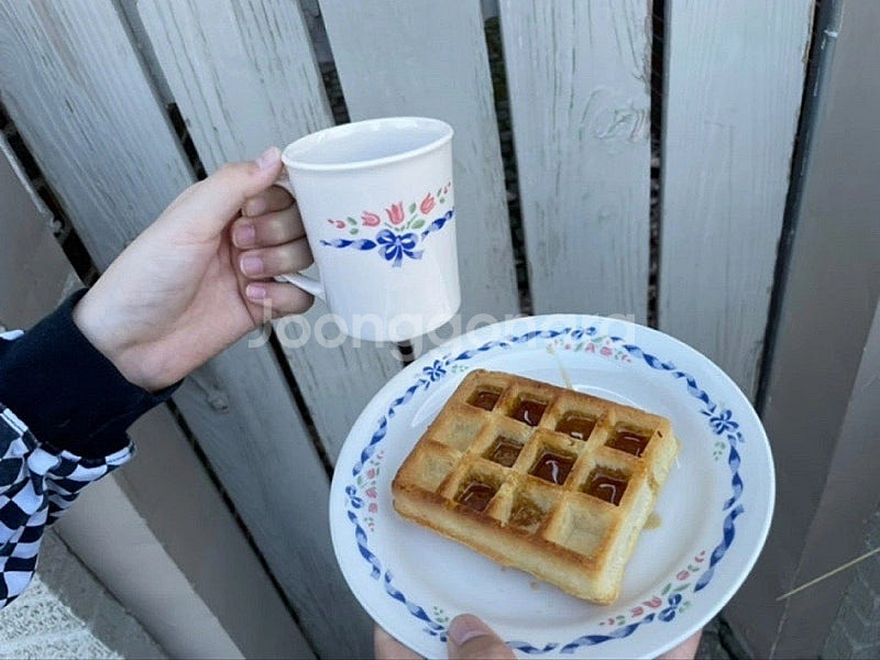 빈티지 단종 코렐 베이지 코렐 레어 패턴 센티멘탈 리본--0