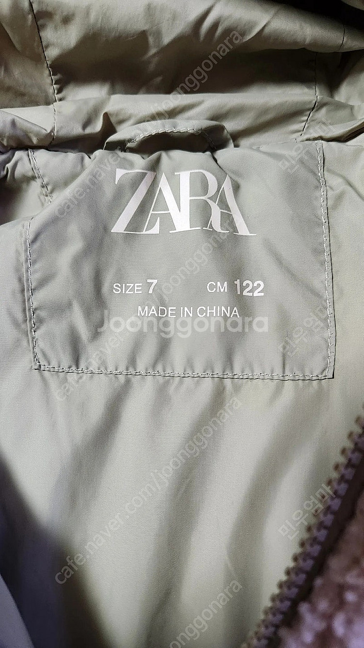 자라 zara 여아 7-8세 뽀글이 자켓--4