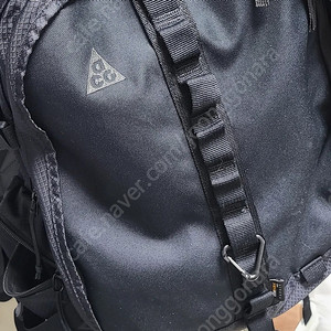 acg 카스트 올블랙 백팩