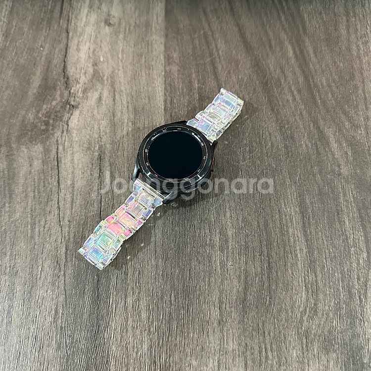 갤럭시 워치4클래식 블랙 42MM 액정S급 충전케이블포...--0