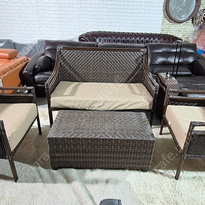 *판매* 라탄 야외용 2인+1인+1인+테이블 풀세트 소파 3 8만원 서울 경기 (근거리) 무료배송 그 외 배송 가능
