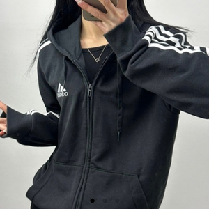 아디다스 남녀공용 3줄 데일리 후드집업 져지 (2XL)
