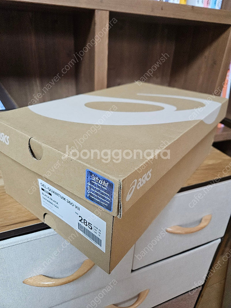아식스 젤 퀀텀 360 7th 블랙 285 새제품 판매...--0