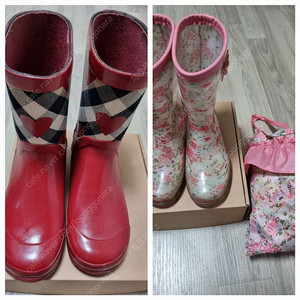 여아 장화 치크 공주 드레스 우비 m 레인