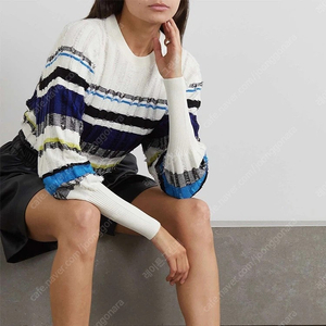 (정품)프로엔자슐러 Proenza Schouler 스트라잎 패치 니트탑