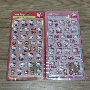 산리오 봉봉스티커 헬로키티 빨강,분홍 미개봉 새상품 일괄 판매