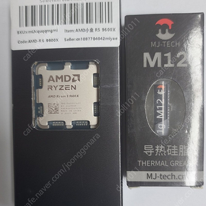 라이젠 9600X CPU