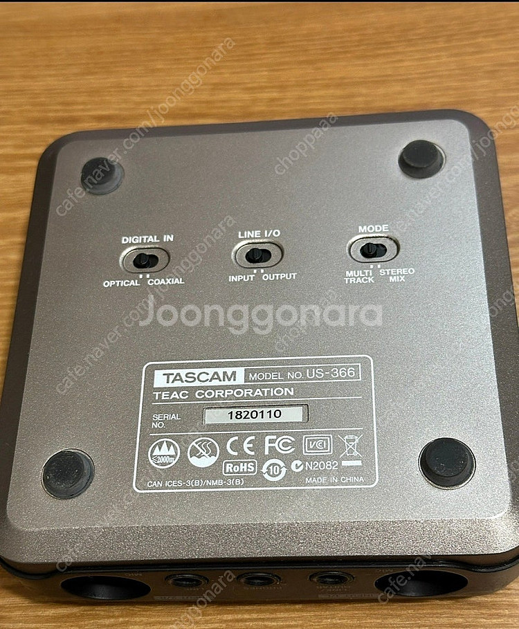 타스캠 us366 오디오 인터페이스--1