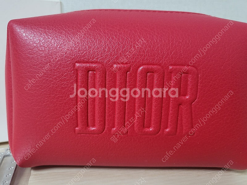 정품) 새상품 디올 레드 파우치 (코스메틱)--1