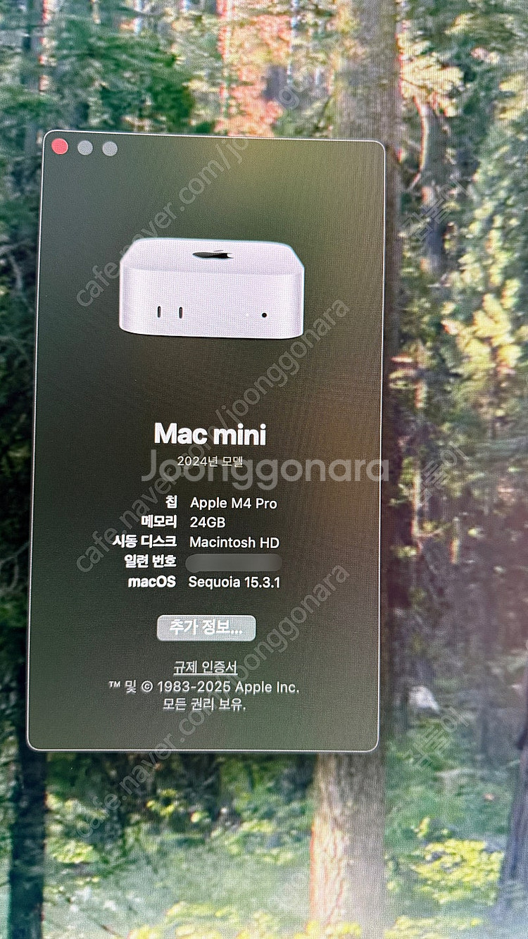 맥미니 M4 Pro 기본형 + 매직키보드 마우스세트 팝...--2