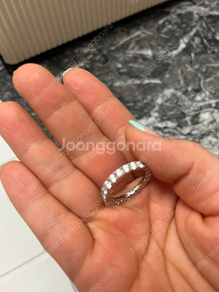 14k 랩다이아 테니스 반지 16호--3