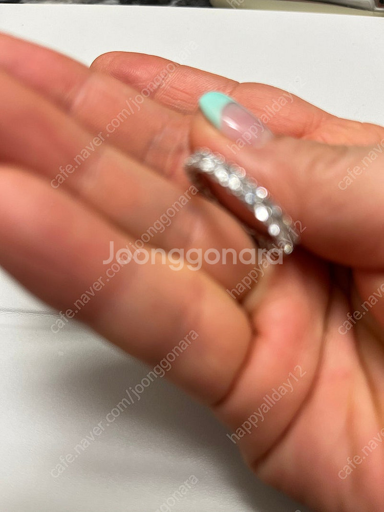 14k 랩다이아 테니스 반지 16호--4