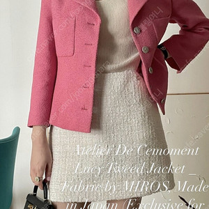 Atelier De Cemoment Lucy Tweed Jacket _ Fabric by MIROS, Made in Japan 아뜰리에쎄모먼자켓36판매해요