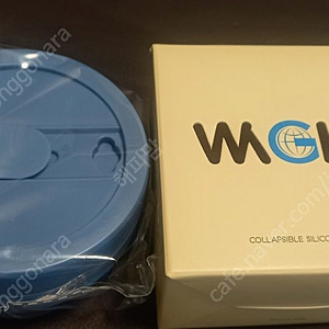 와글 접이식실리콘텀블러475ml 블루(새상품)