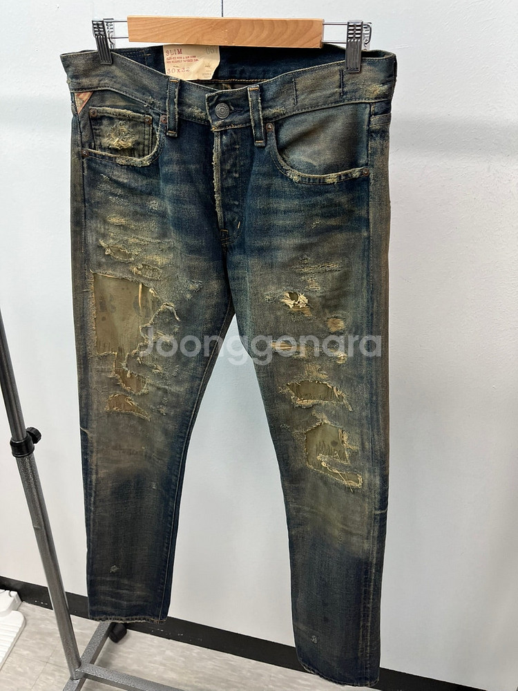 95/30) 랑방 이태리 컬렉션 터틀넥 니트/데님앤서플라이 녹워싱 디스진--7