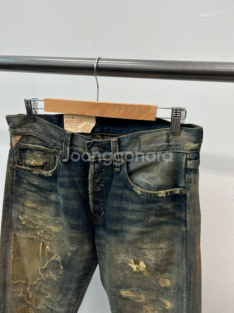 95/30) 랑방 이태리 컬렉션 터틀넥 니트/데님앤서플라이 녹워싱 디스진--8