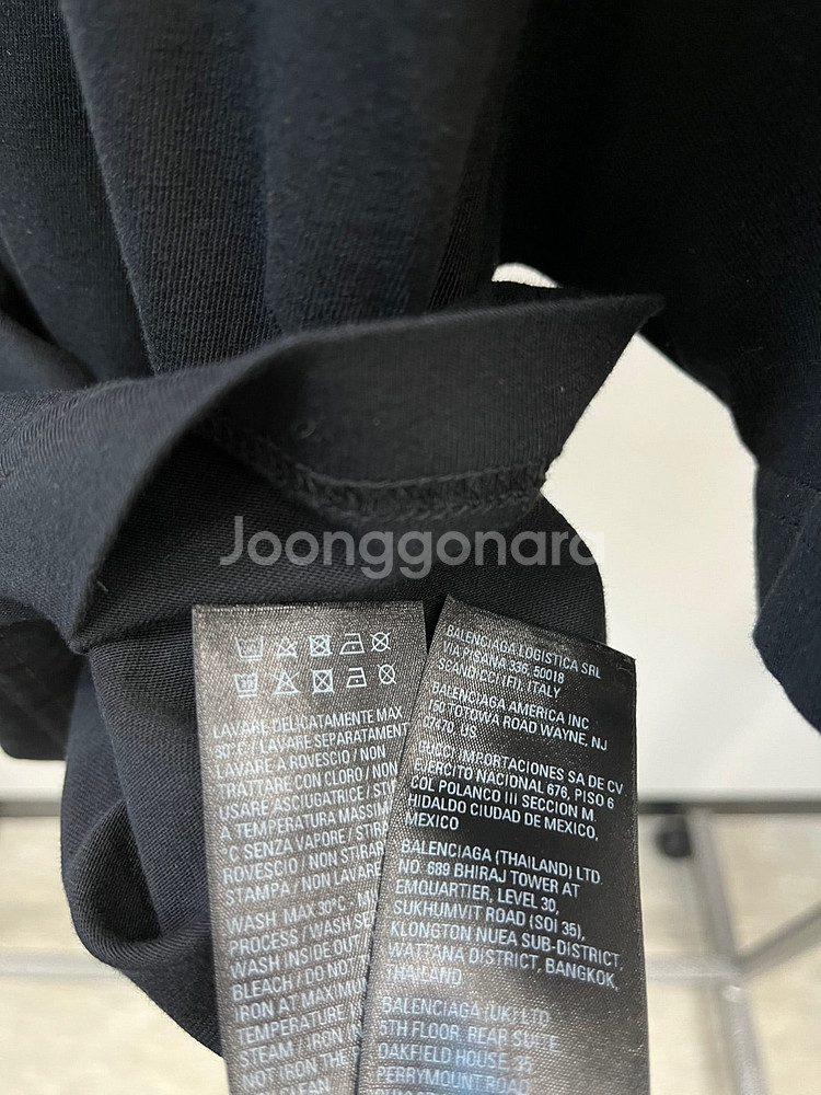 여) 발렌시아가 로고 반팔티/버버리 런던 블루체크 레인...--8