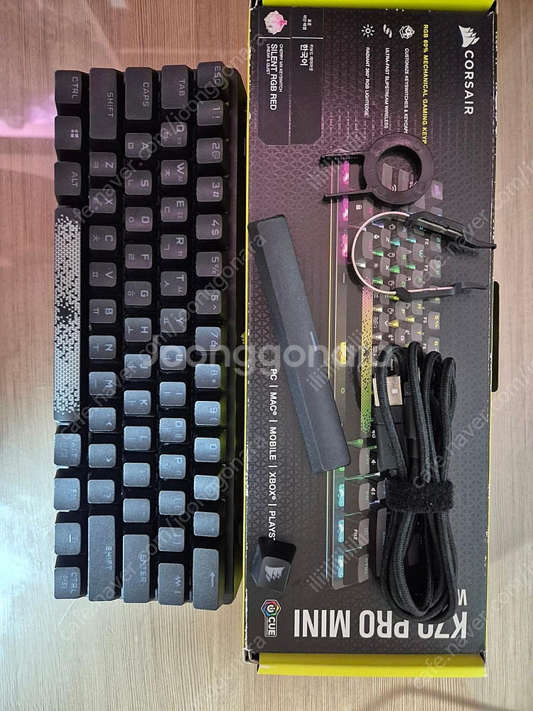 커세어 k70 pro mini 저소음 적축 키보드--0