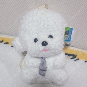 비숑인형 강아지 비숑 인형 가방 백팩