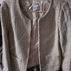 새것)엘르 트위드자켓 봄 가을 여성의류