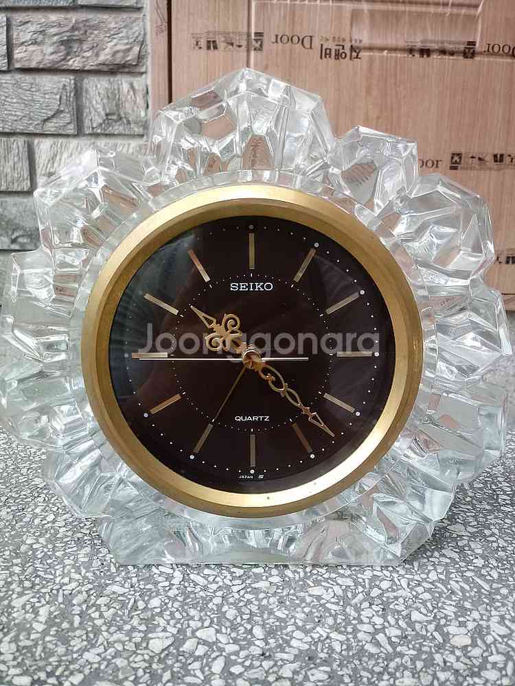 빈티지 일제 세이코 SEIKO 크리스탈 알람 탁상시계 ...--0