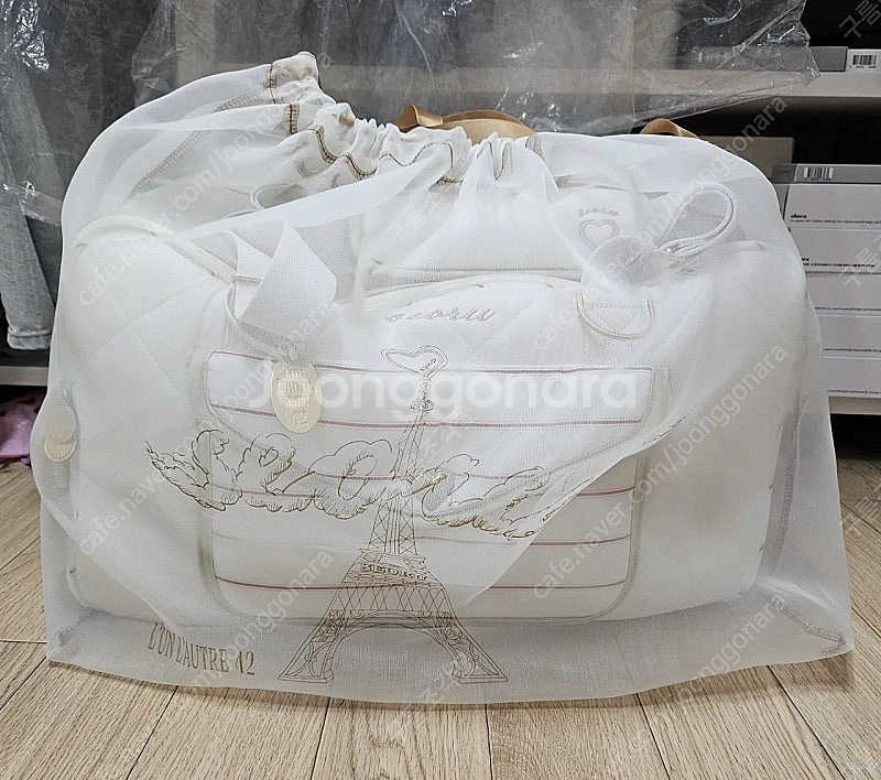 서루 발롱백 베이지&레드 M사이즈 새제품 (택포)--0