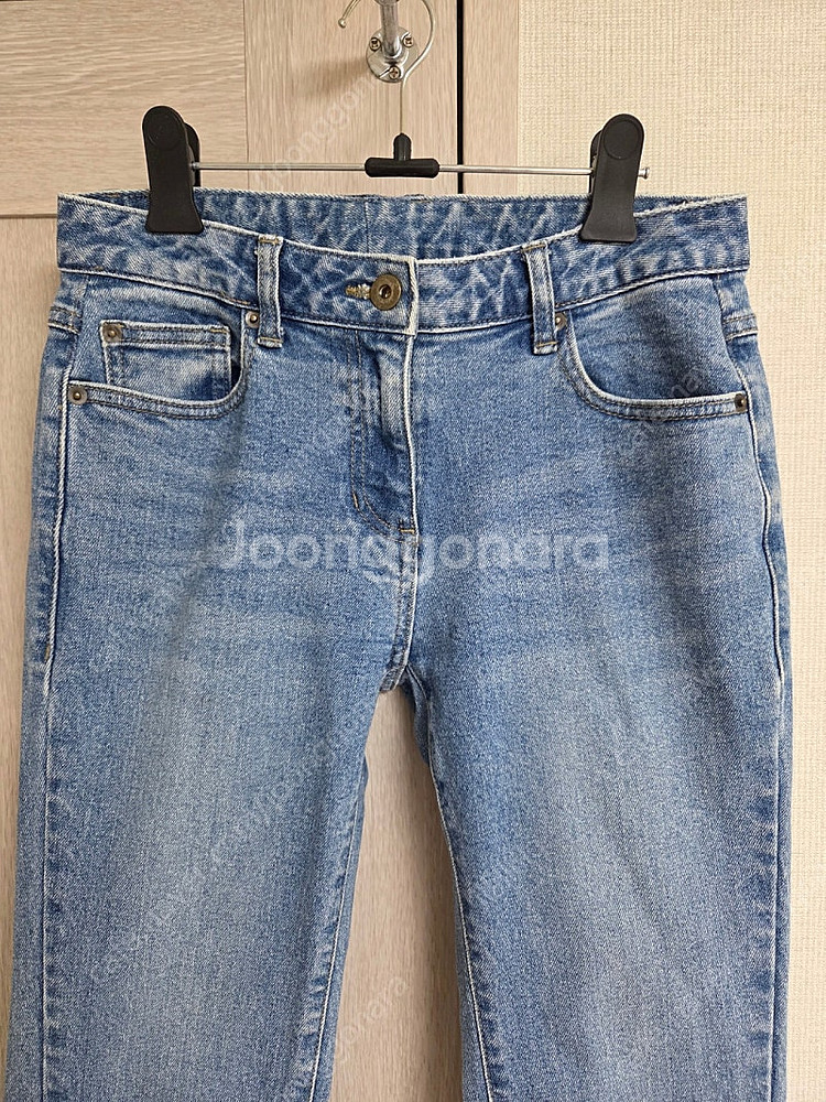 산드로 여성 일자 슬림핏 데님 청바지 한섬 타임 마인 ...--1