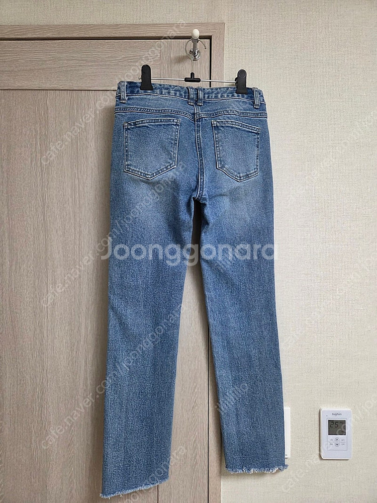 산드로 여성 일자 슬림핏 데님 청바지 한섬 타임 마인 ...--2