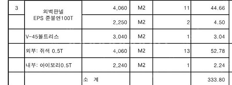EPS 준불연 100T판넬--2