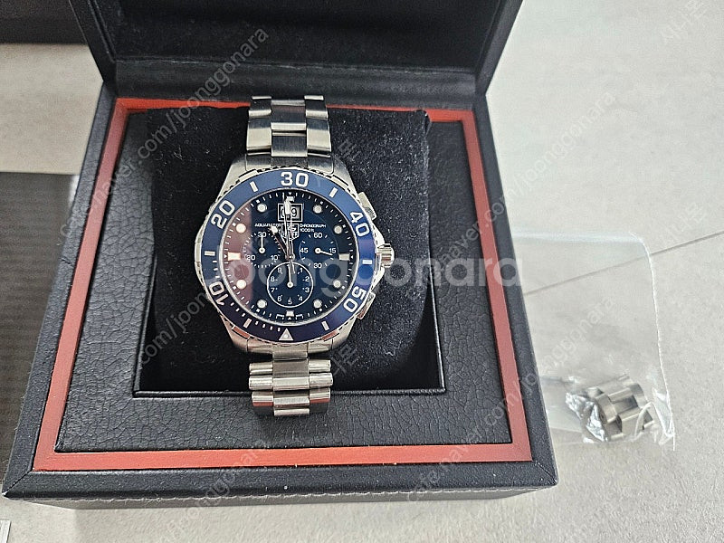 태그호이어 아쿠아레이서 300M 청판 43mm 쿼츠 크...--0