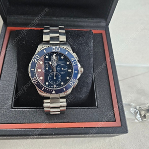 태그호이어 아쿠아레이서 300M 청판 43mm 쿼츠 크로노
