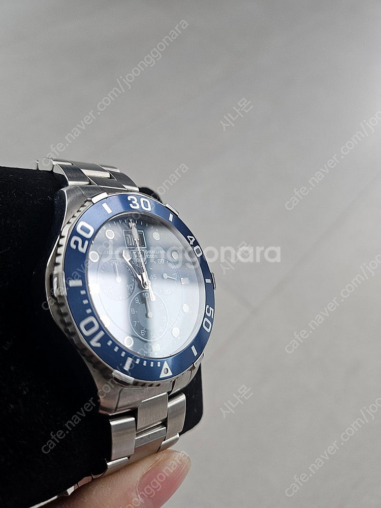 태그호이어 아쿠아레이서 300M 청판 43mm 쿼츠 크...--2