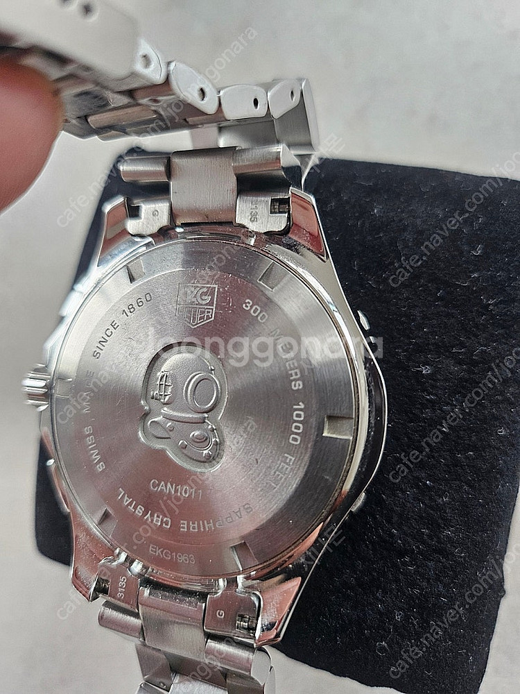 태그호이어 아쿠아레이서 300M 청판 43mm 쿼츠 크...--8