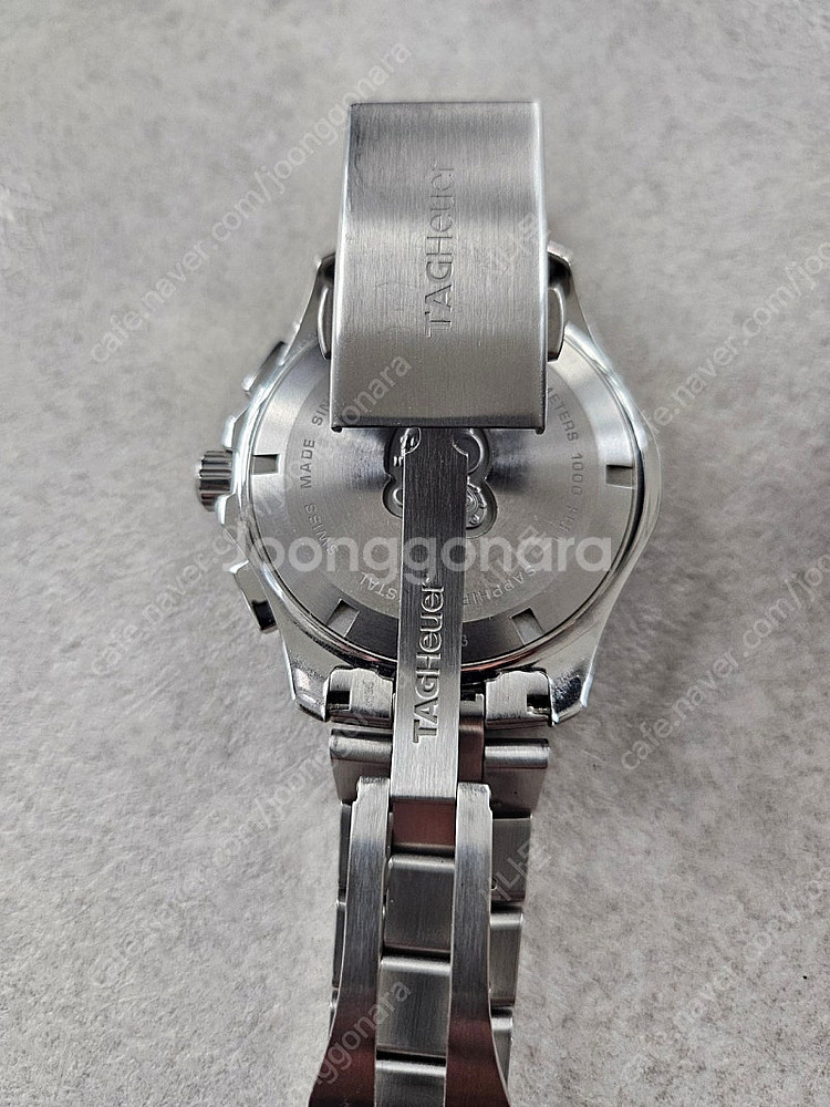 태그호이어 아쿠아레이서 300M 청판 43mm 쿼츠 크...--9